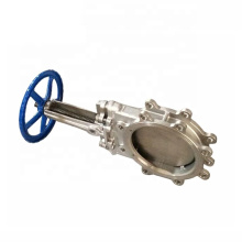 Gear Operated Carbon Steel Body and 304 Plate Water Flanged Knife Gate Valve
